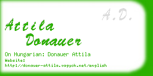 attila donauer business card